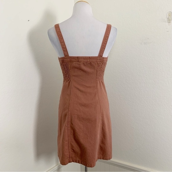 Pacsun Denim Dress Button Front Retro Size Small Cotton Sundress - Picture 5 of 16